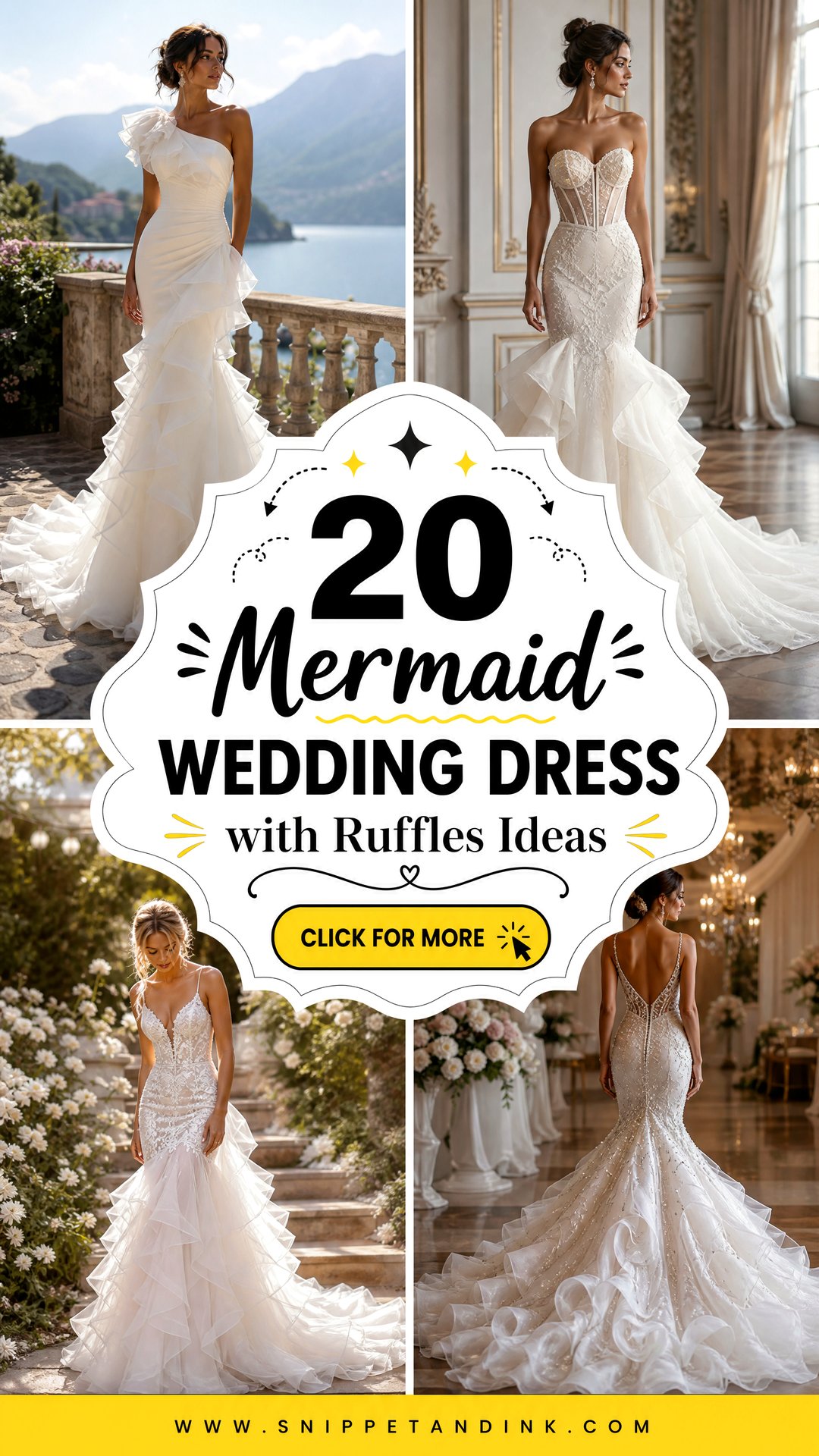 20 Mermaid Wedding Dress with Ruffles Ideas Brides Love - 20 Mermaid Wedding Dress with Ruffles Ideas Brides Love