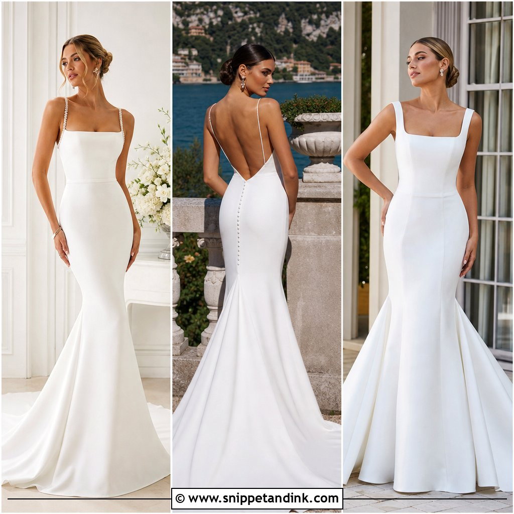 20 Mermaid Wedding Dress with Straps Ideas for Modern Brides