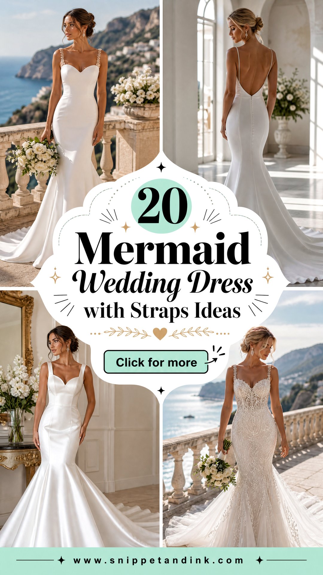 20 Mermaid Wedding Dress with Straps Ideas for Modern Brides - 20 Mermaid Wedding Dress with Straps Ideas for Modern Brides