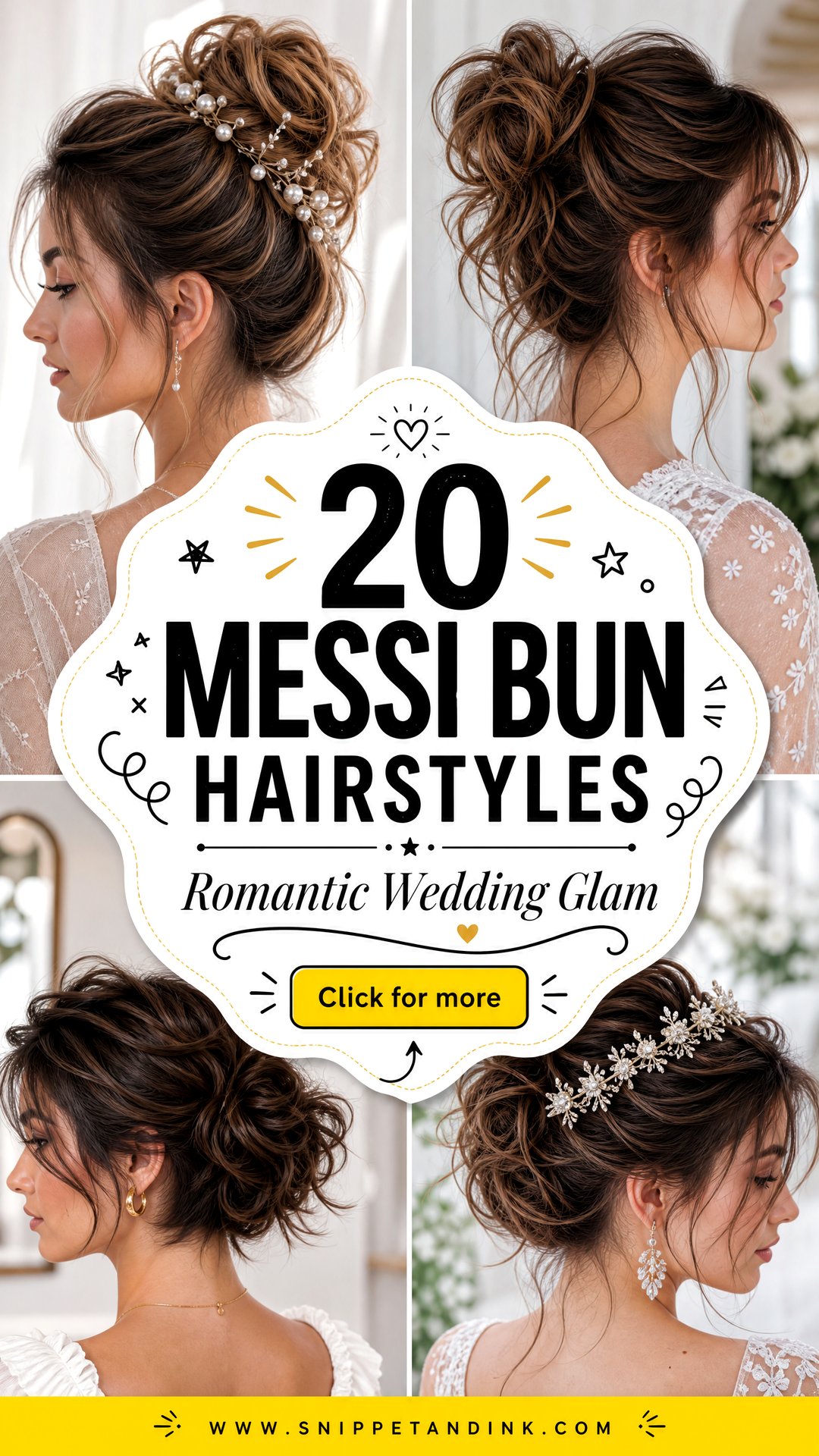 20 Messi Bun Hairstyles for Wedding Glam That Feels Romantic - 20 Messi Bun Hairstyles for Wedding Glam That Feels Romantic