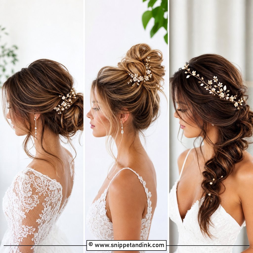 20 Messy Bridal Hair Ideas for Effortless Wedding Beauty
