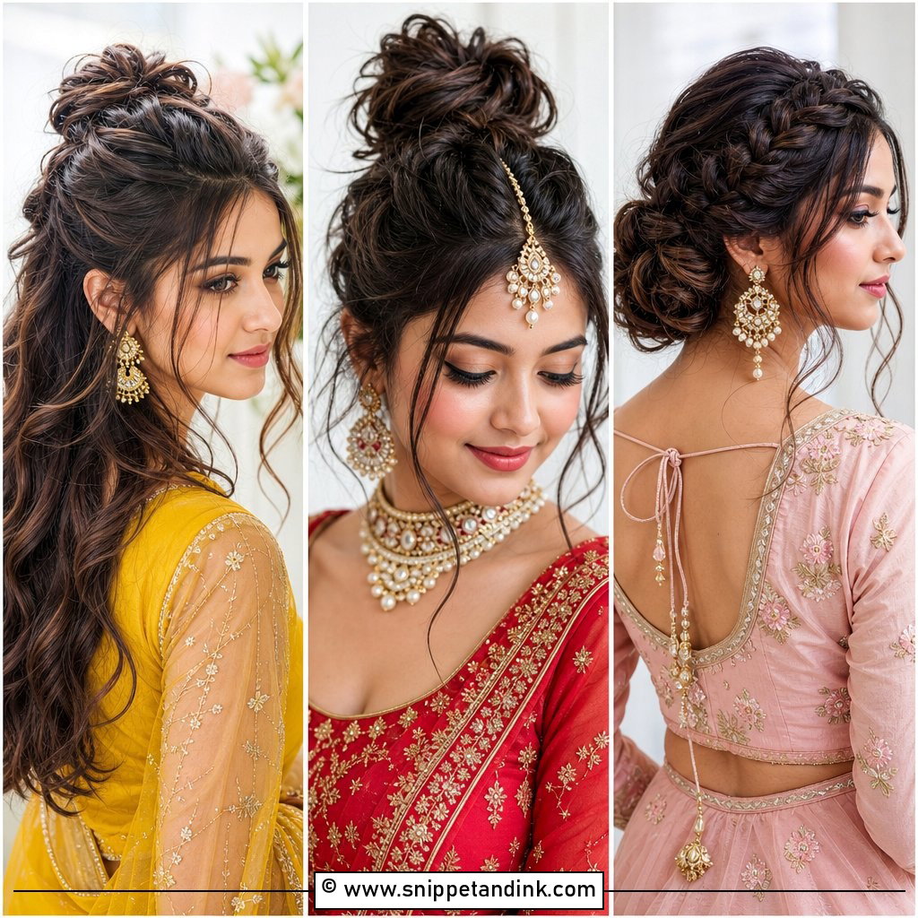 20 Messy Hairstyles for Indian Wedding Looks Brides Love