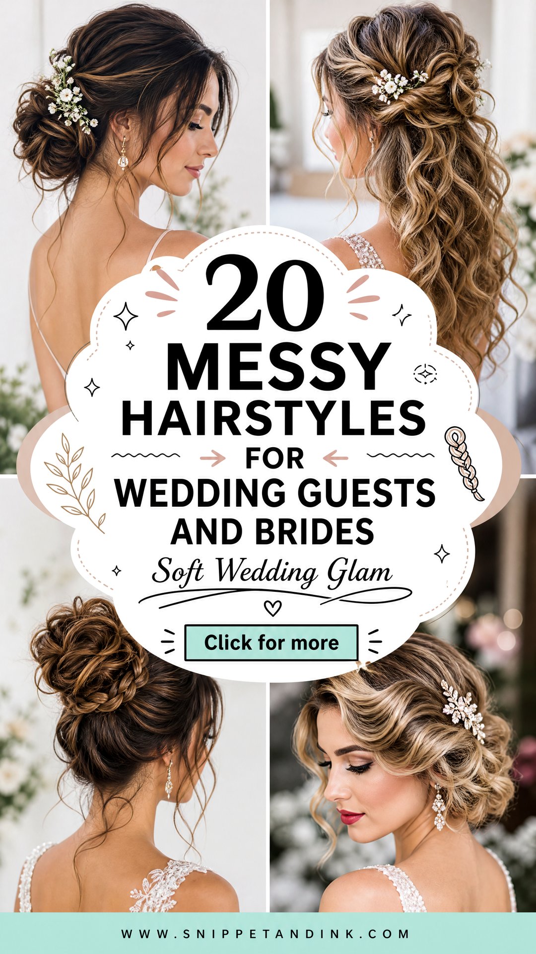 20 Messy Hairstyles for Wedding Guests and Brides - 20 Messy Hairstyles for Wedding Guests and Brides