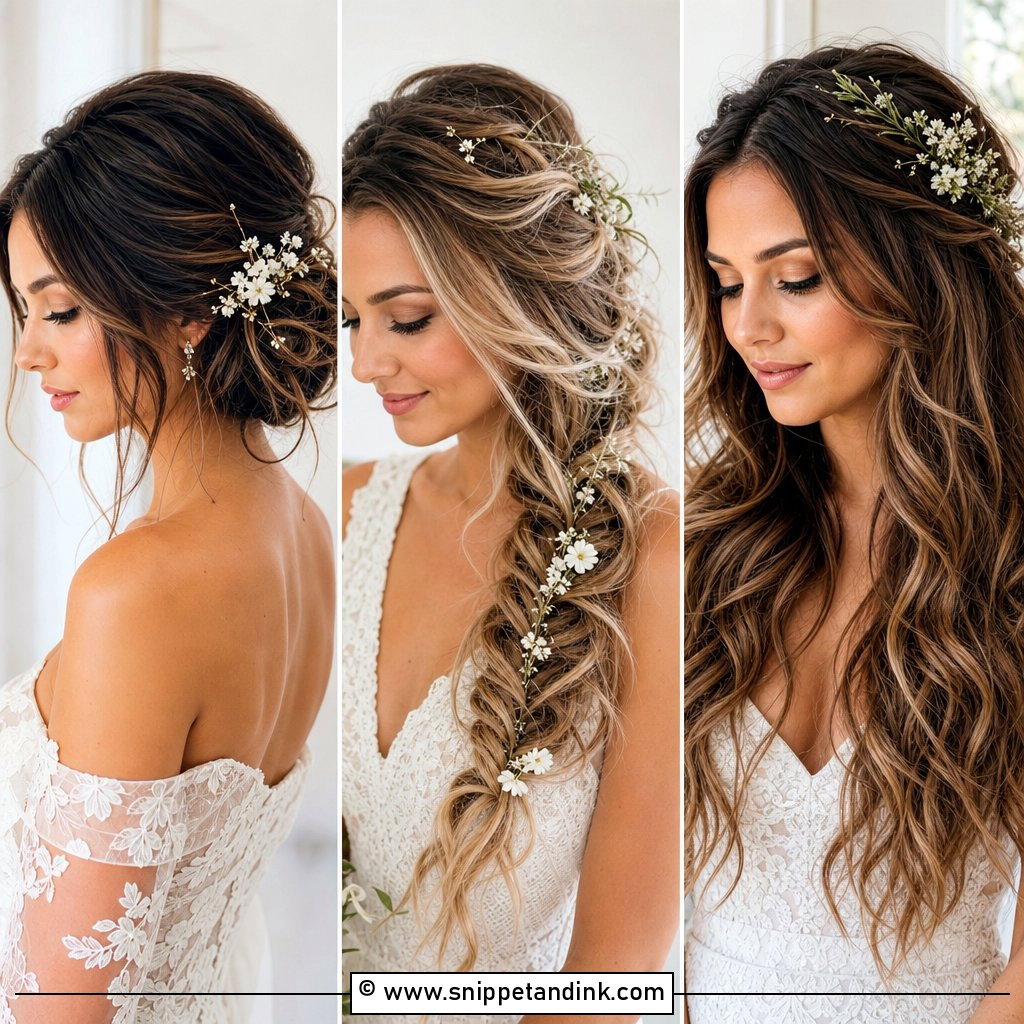 20 Messy Wedding Hairstyles for Romantic Effortless Glam