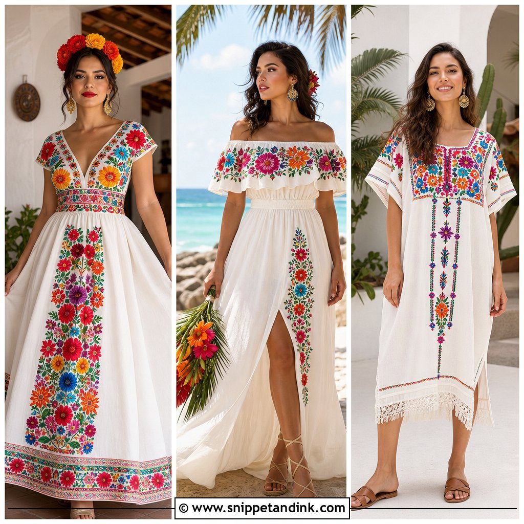 20 Mexican Style Wedding Dresses for a Vibrant Bridal Look