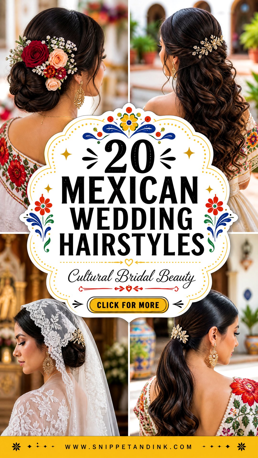 20 Mexican Wedding Hairstyles for a Beautiful Cultural Look - 20 Mexican Wedding Hairstyles for a Beautiful Cultural Look