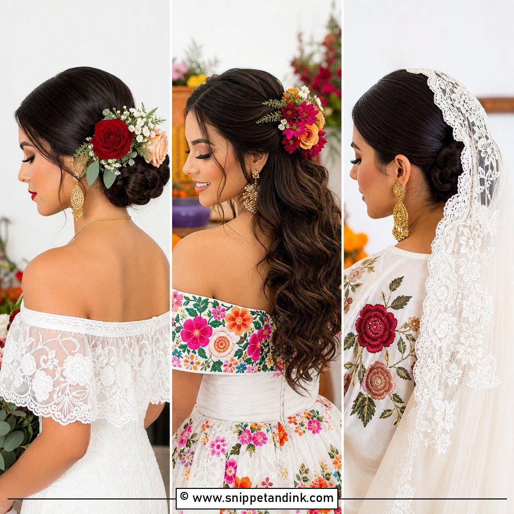 20 Mexican Wedding Hairstyles for a Beautiful Cultural Look