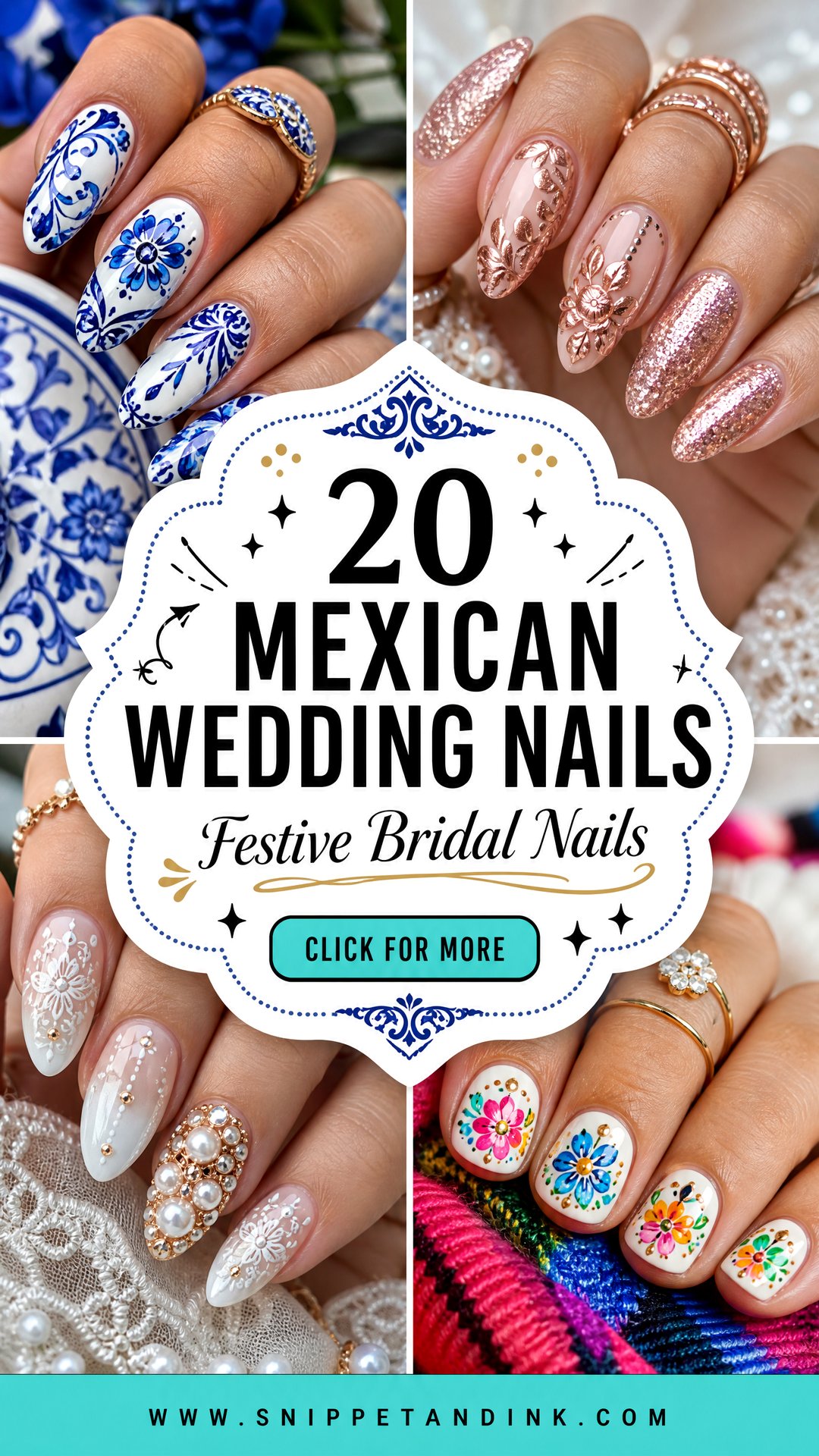 20 Mexican Wedding Nails for Festive Bridal Inspiration - 20 Mexican Wedding Nails for Festive Bridal Inspiration