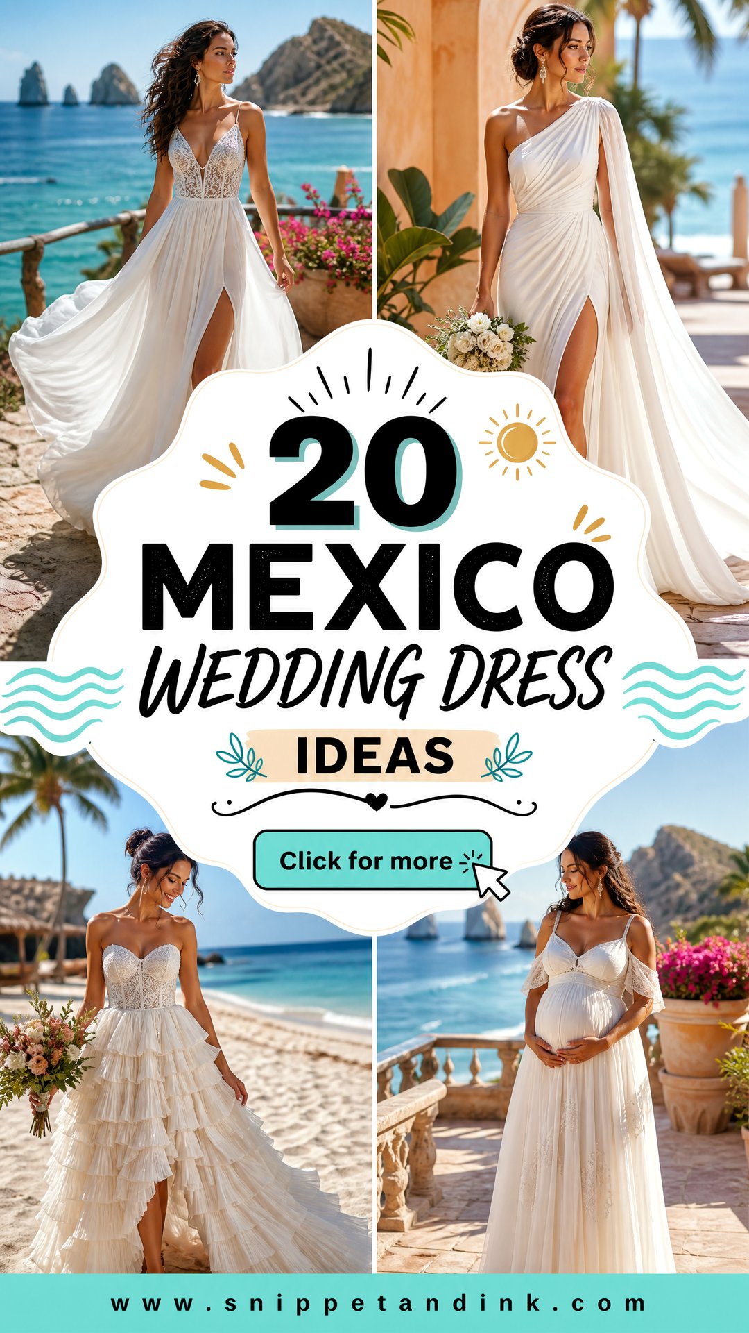 20 Mexico Wedding Dress Ideas for a Dreamy Destination Day - 20 Mexico Wedding Dress Ideas for a Dreamy Destination Day