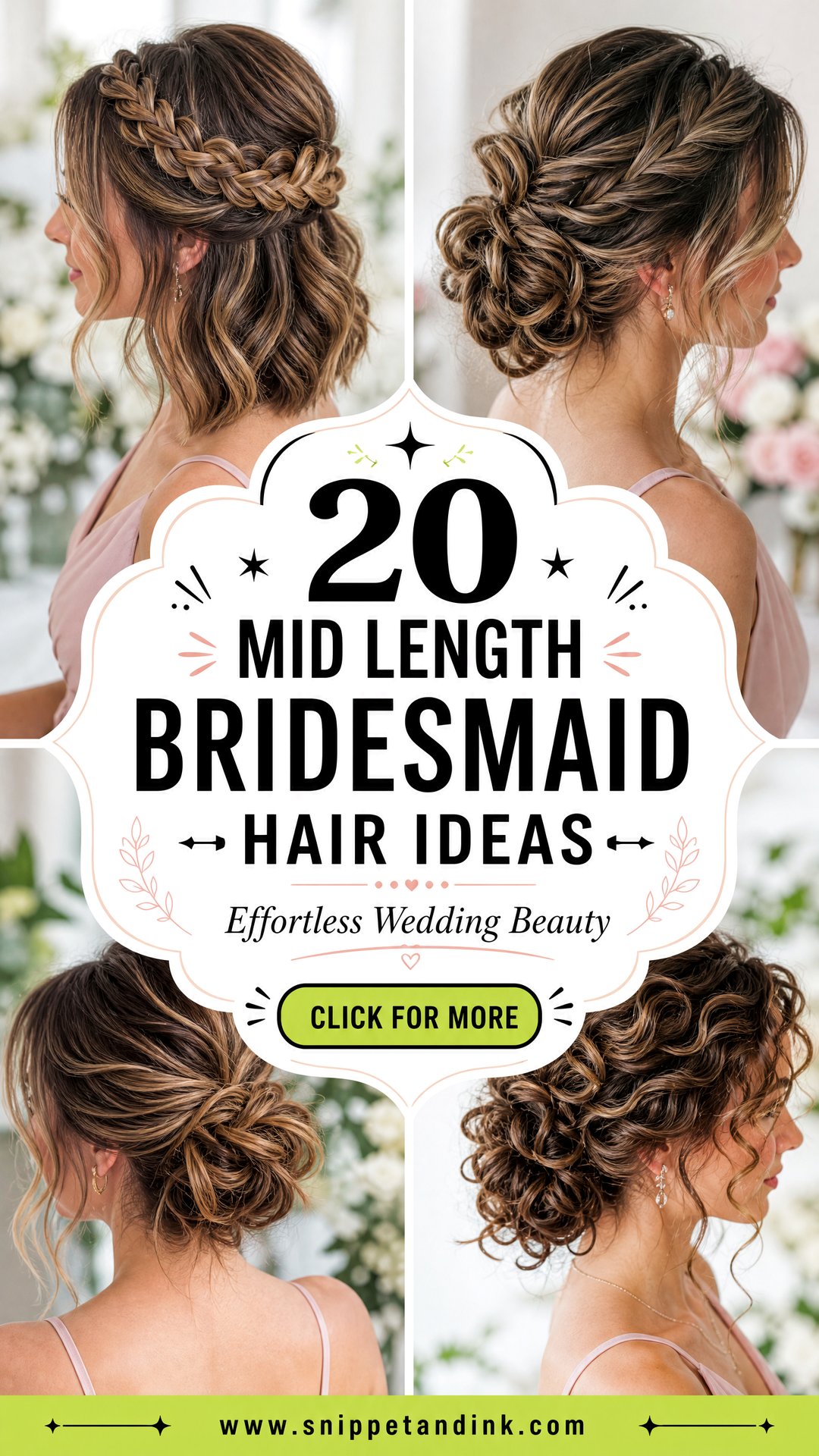 20 Mid Length Bridesmaid Hair Ideas for Effortless Beauty - 20 Mid Length Bridesmaid Hair Ideas for Effortless Beauty