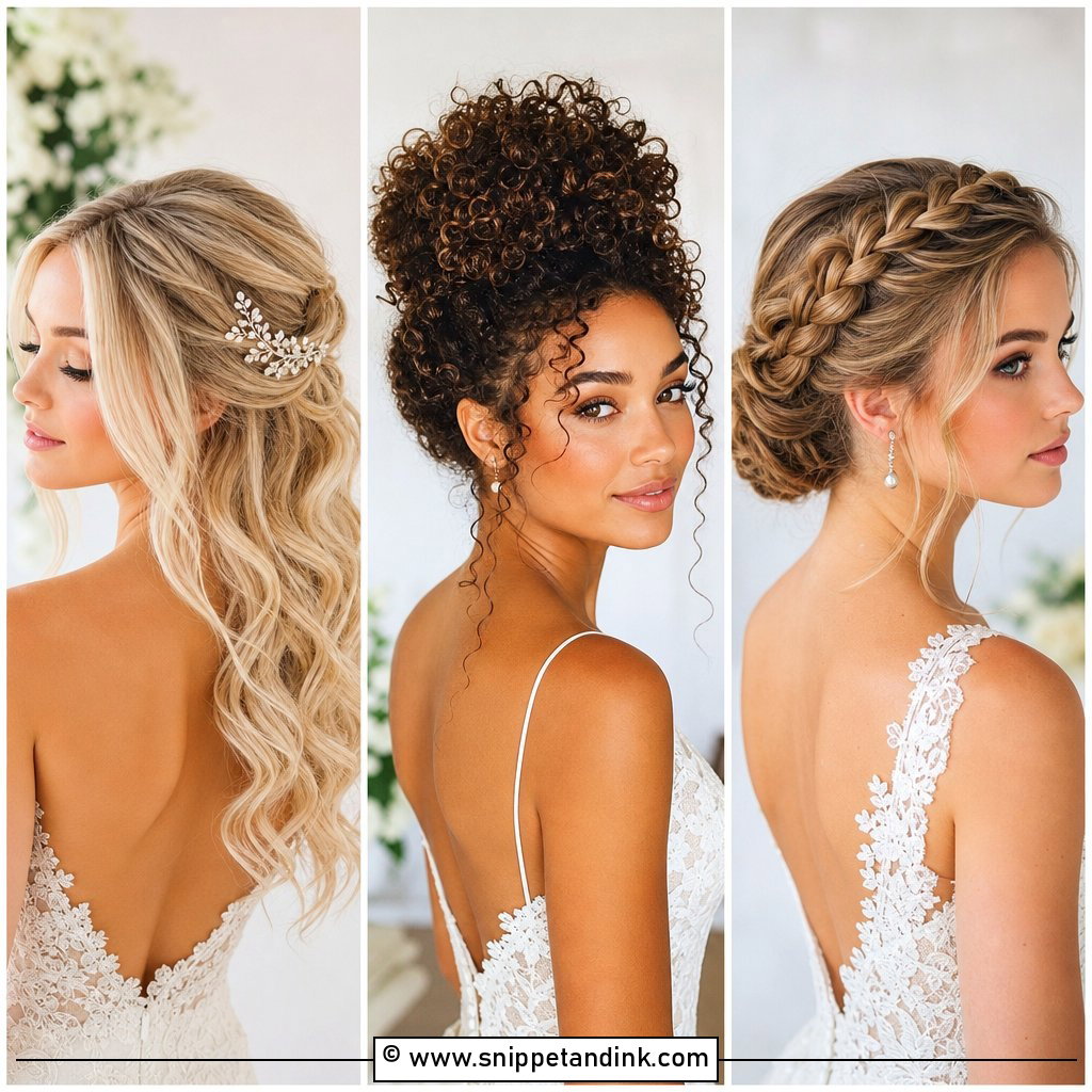 20 Mid Length Hair Wedding Styles for a Polished Look