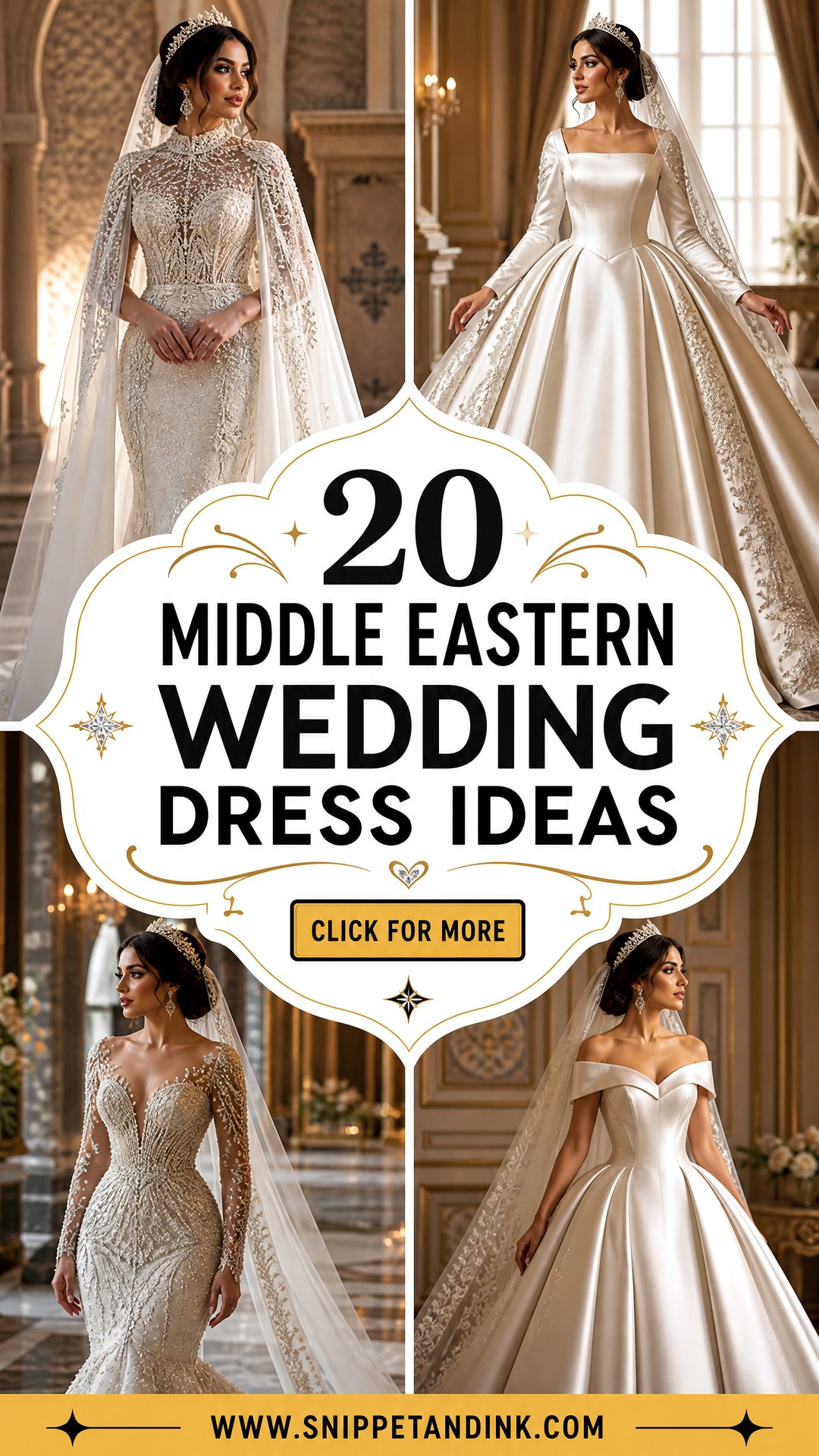 20 Middle Eastern Wedding Dress Ideas for a Regal Bridal Look - 20 Middle Eastern Wedding Dress Ideas for a Regal Bridal Look