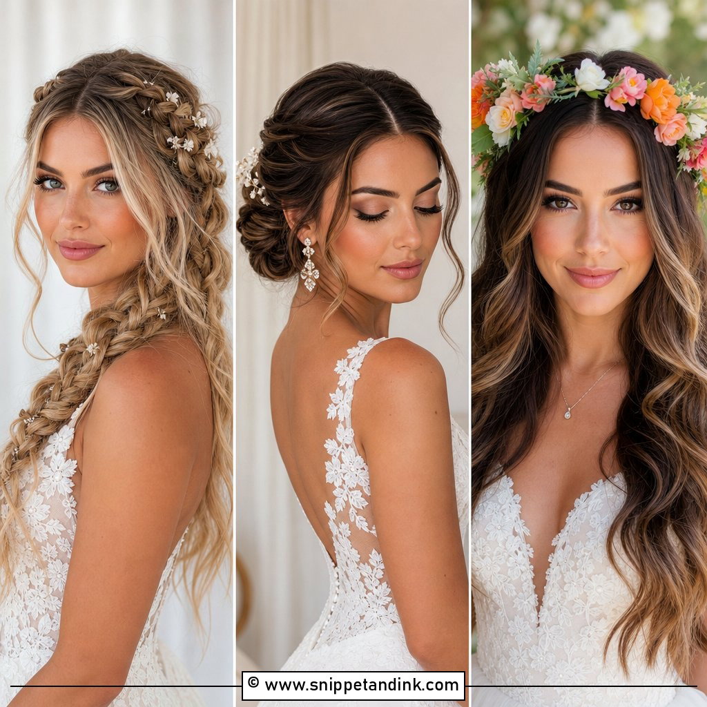 20 Middle Part Bridal Hair Ideas for a Timeless Look