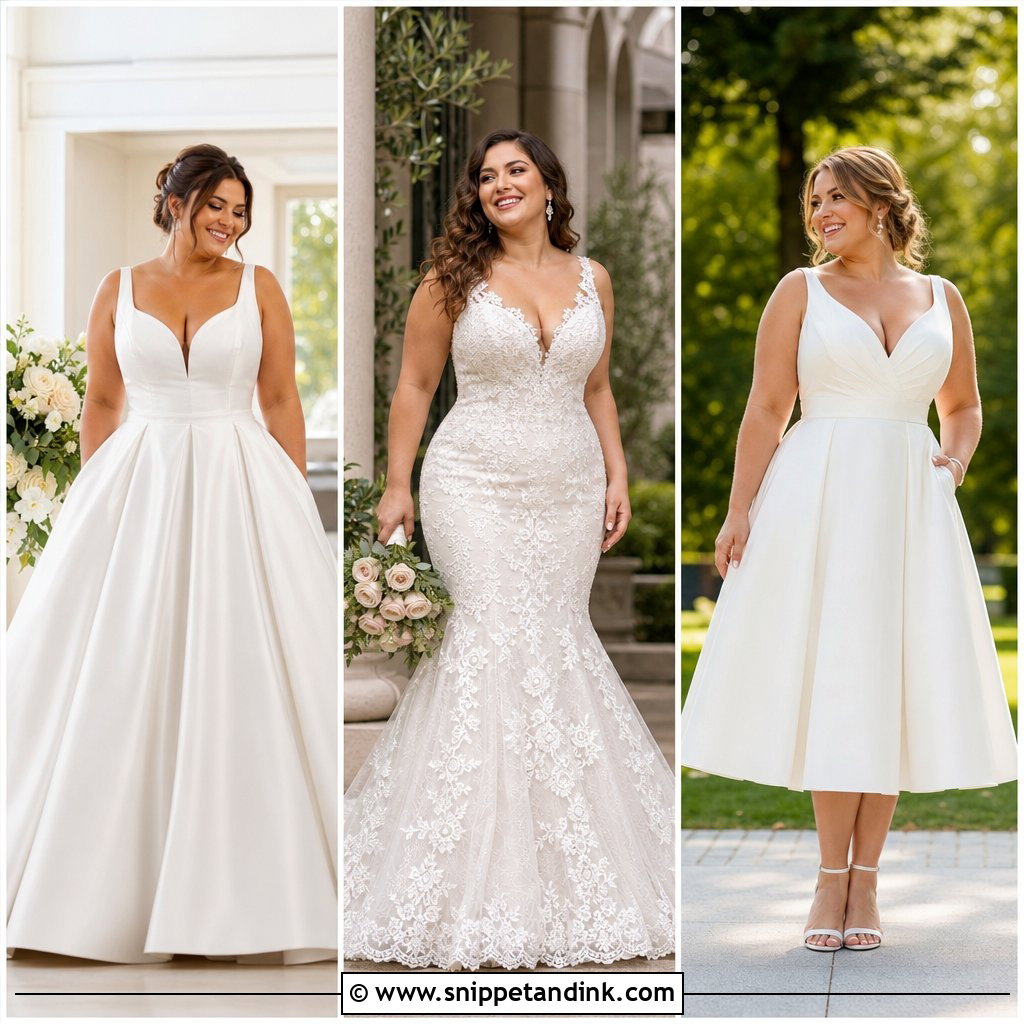 20 Midsize Wedding Dresses for Confident, Curve-Loving Brides