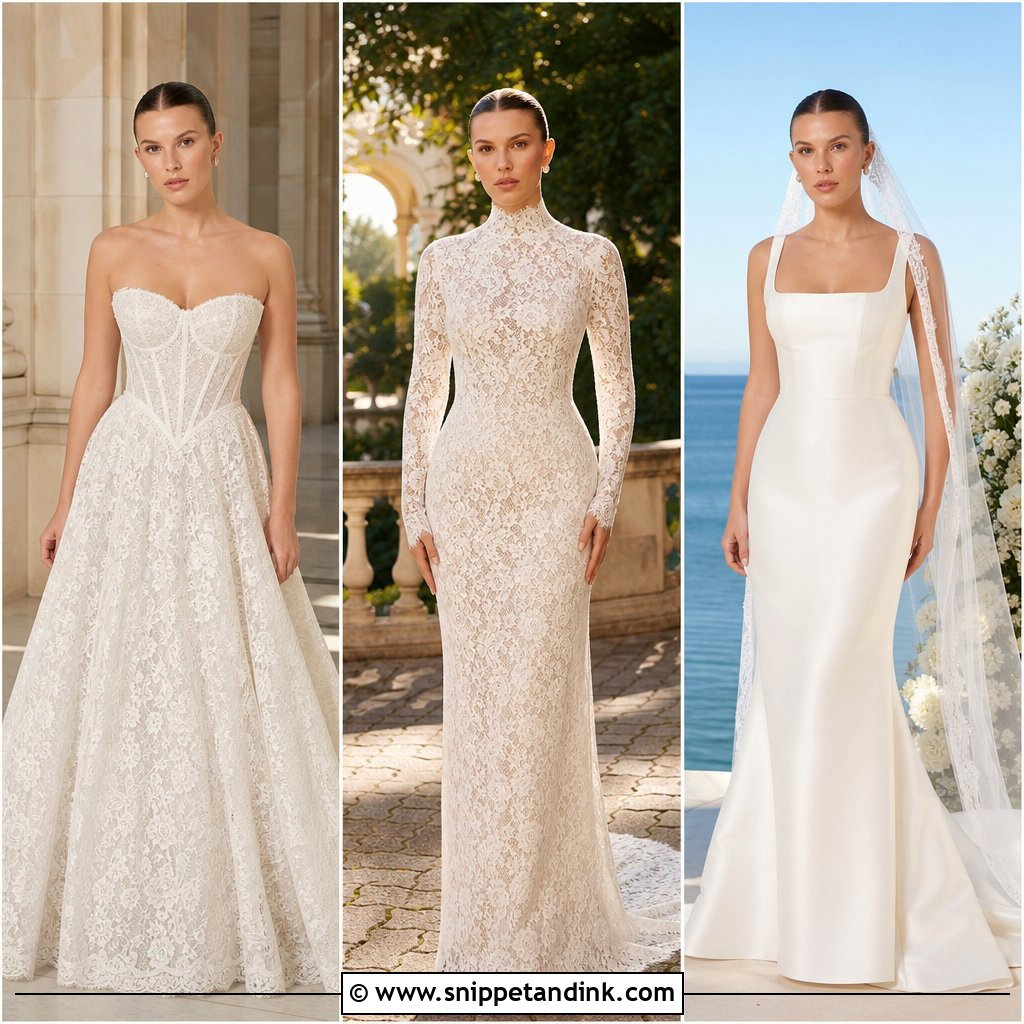 20 Milly Bobby Brown Wedding Gown Ideas for Modern Bridal Glamour