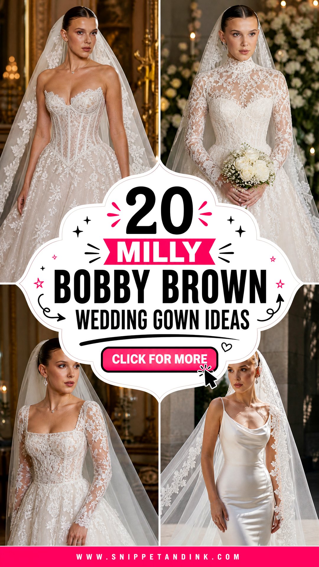 20 Milly Bobby Brown Wedding Gown Ideas for Modern Bridal Glamour - 20 Milly Bobby Brown Wedding Gown Ideas for Modern Bridal Glamour