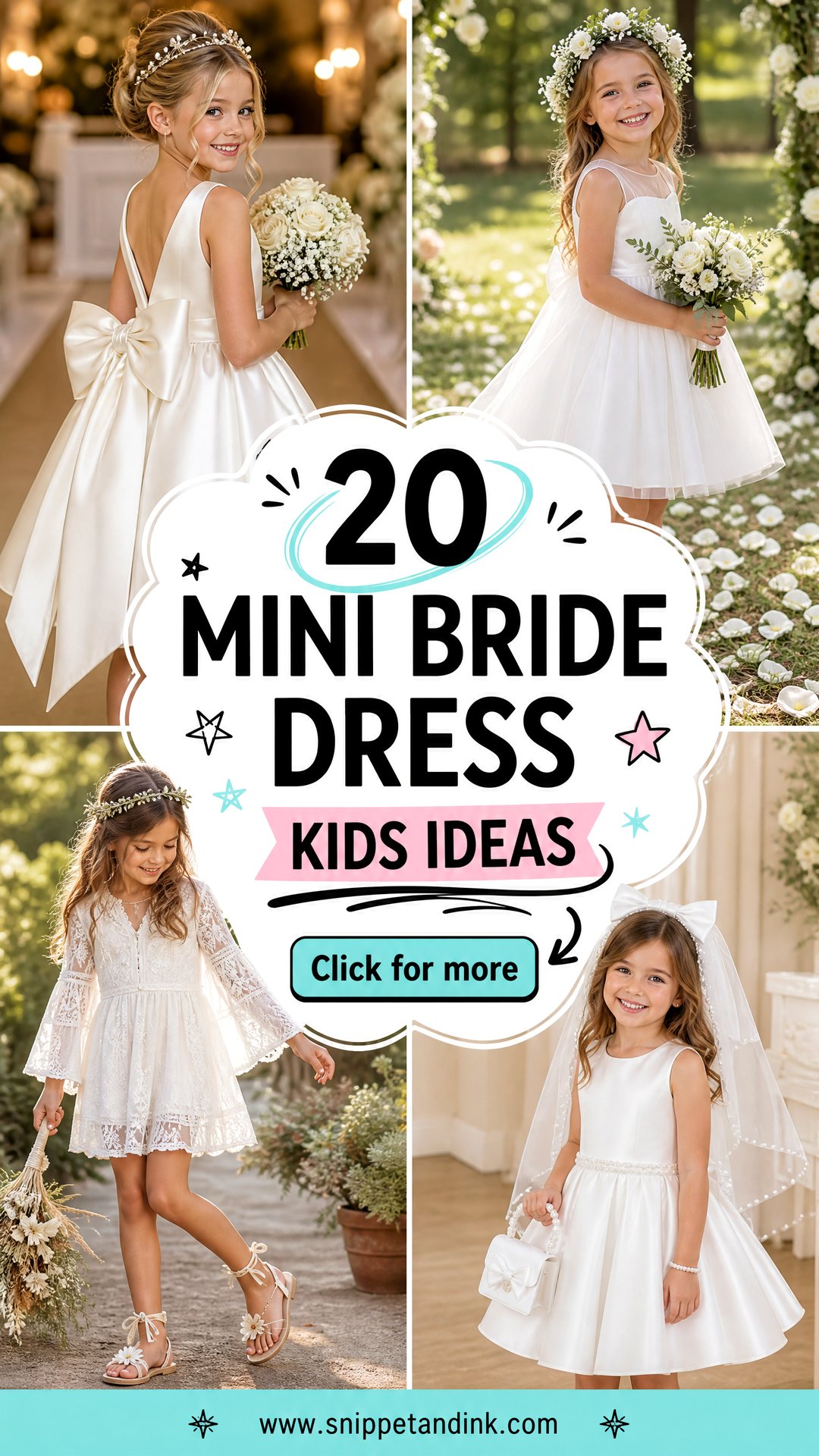 20 Mini Bride Dress Kids Ideas for Adorable Wedding Day Style - 20 Mini Bride Dress Kids Ideas for Adorable Wedding Day Style