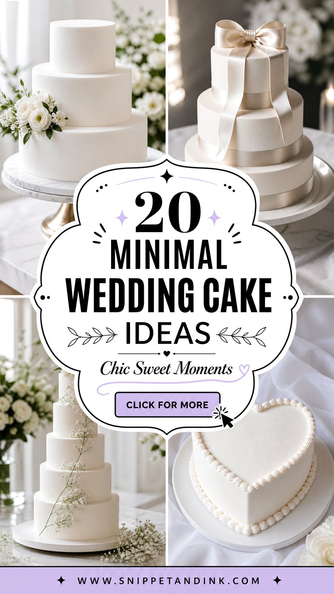 20 Minimal Wedding Cake Ideas for Chic Intimate Receptions - 20 Minimal Wedding Cake Ideas for Chic Intimate Receptions