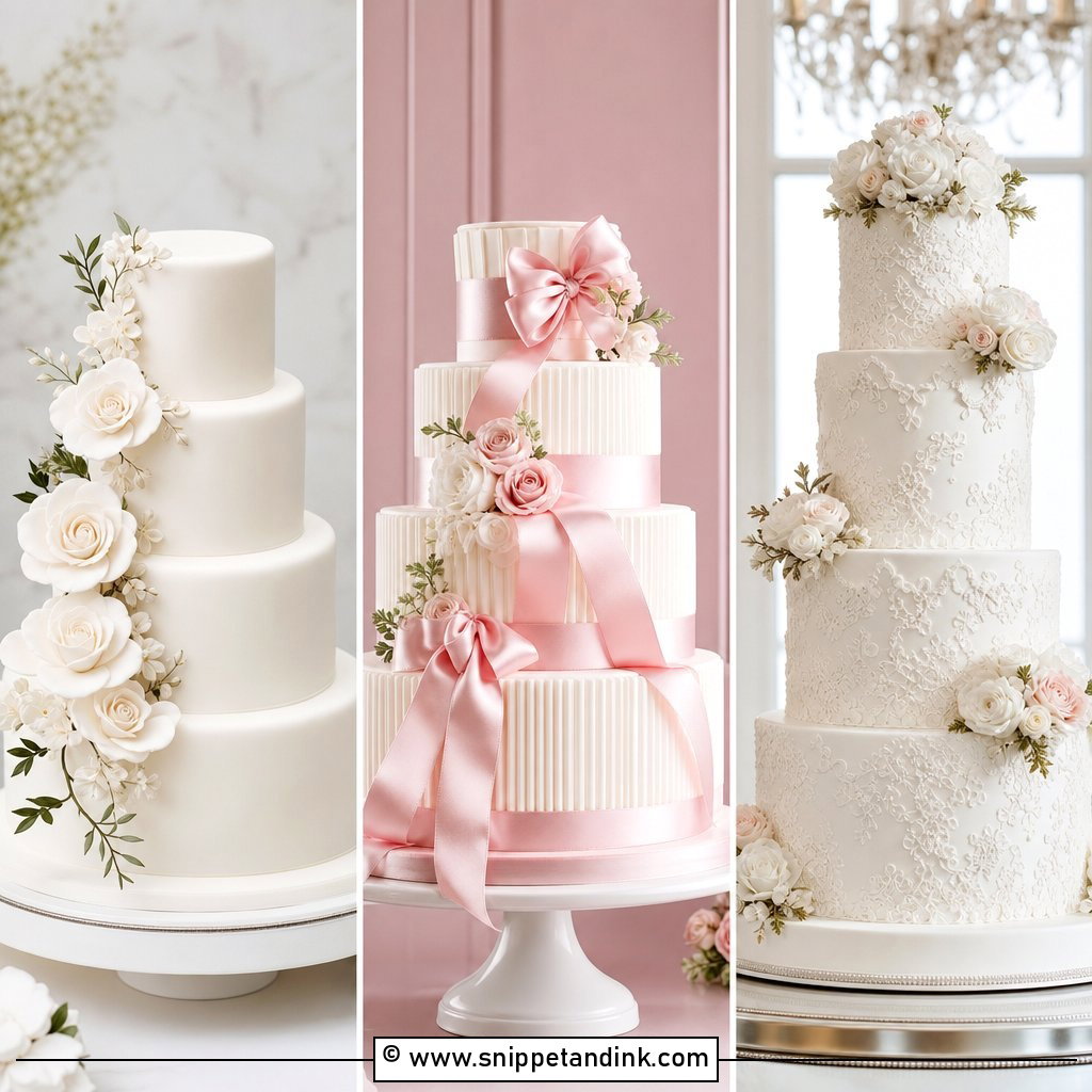 20 Minimal Wedding Cake Ideas for Chic Intimate Receptions
