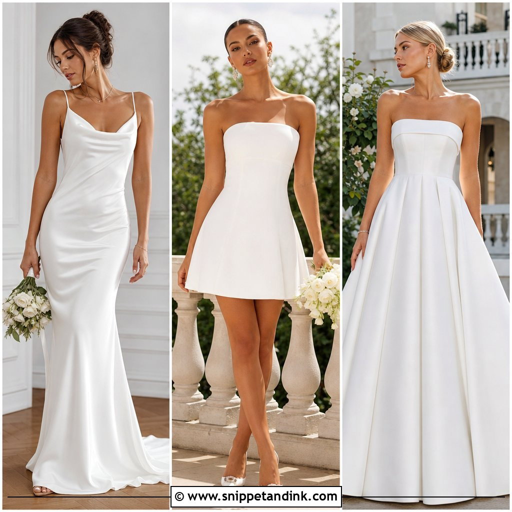 20 Minimal Wedding Dresses for Effortlessly Chic Brides