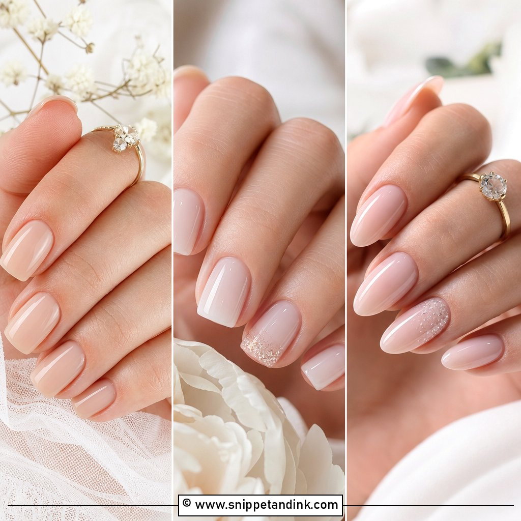 20 Minimal Wedding Nails for an Elegant Bridal Look Today