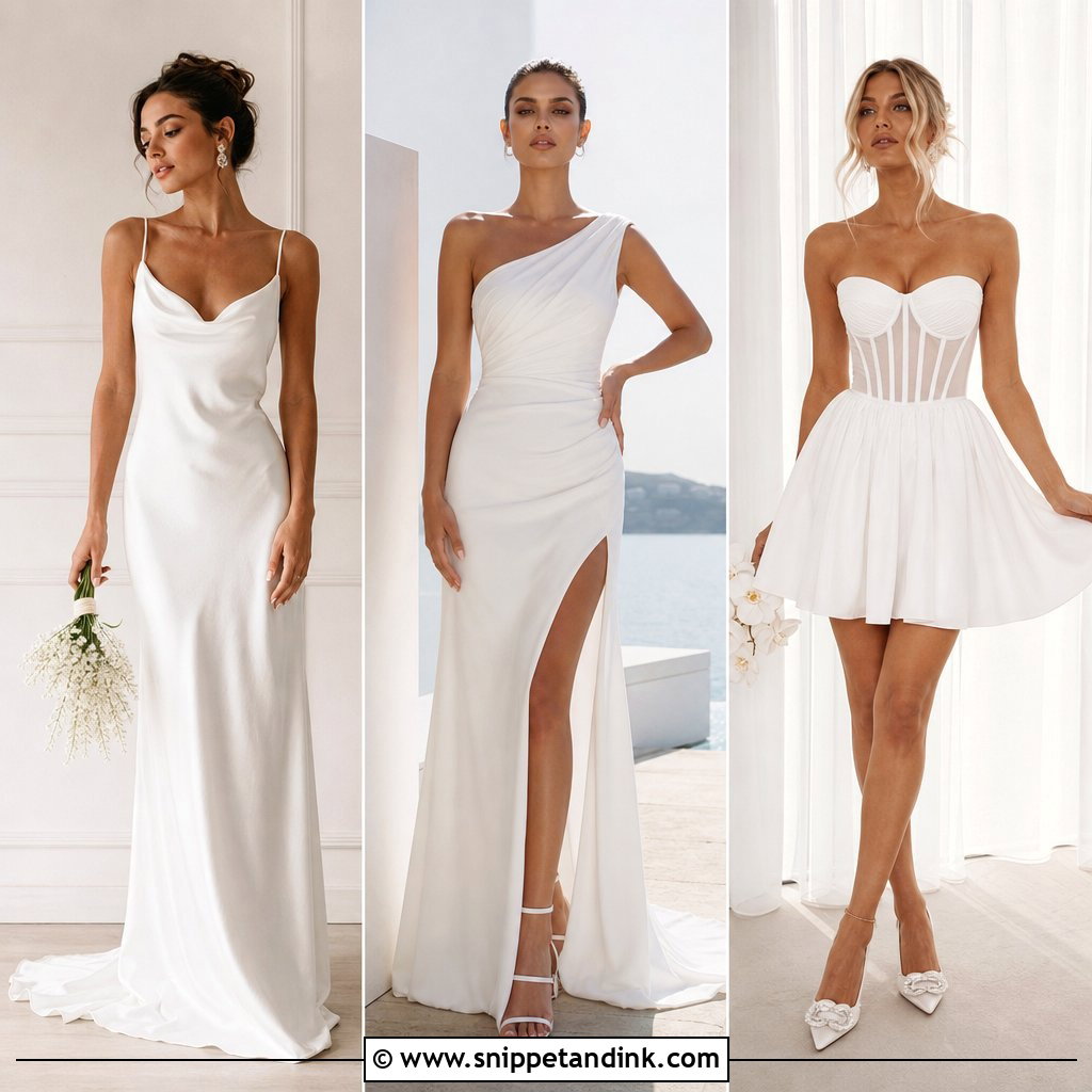20 Minimalist Bride Dress Ideas for a Chic, Modern Wedding Look