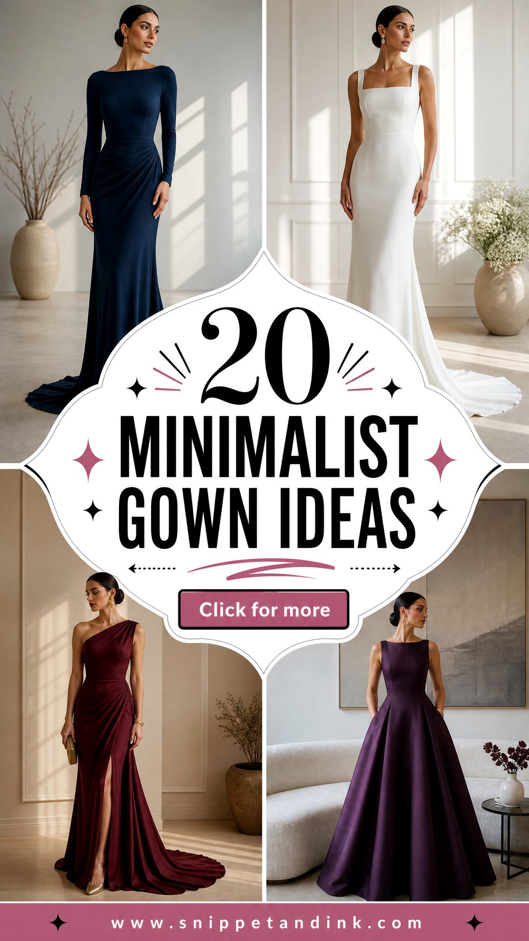 20 Minimalist Gown Ideas for an Effortlessly Chic Bridal Look - 20 Minimalist Gown Ideas for an Effortlessly Chic Bridal Look