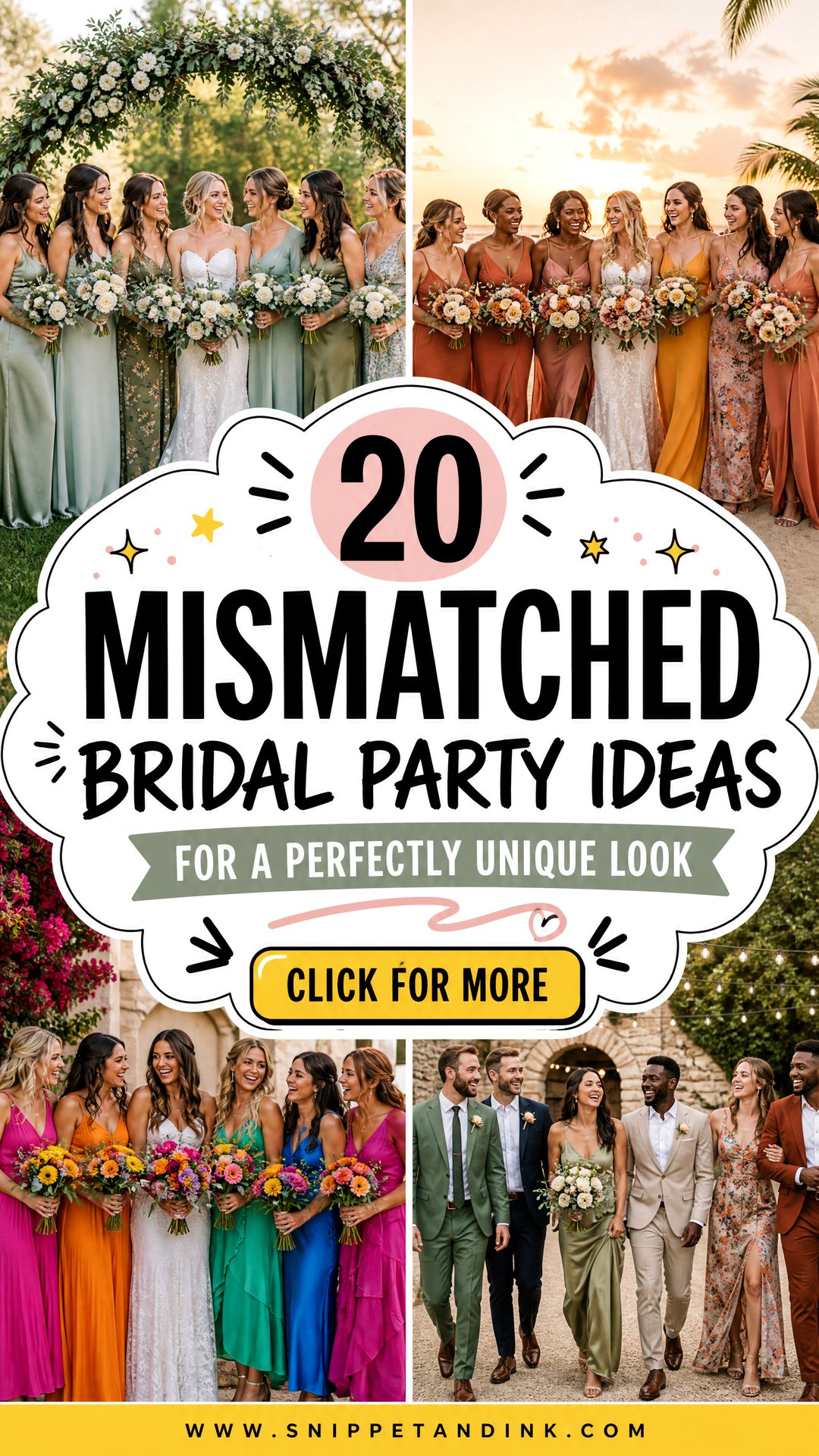 20 Mismatched Bridal Party Ideas for a Perfectly Unique Look - 20 Mismatched Bridal Party Ideas for a Perfectly Unique Look