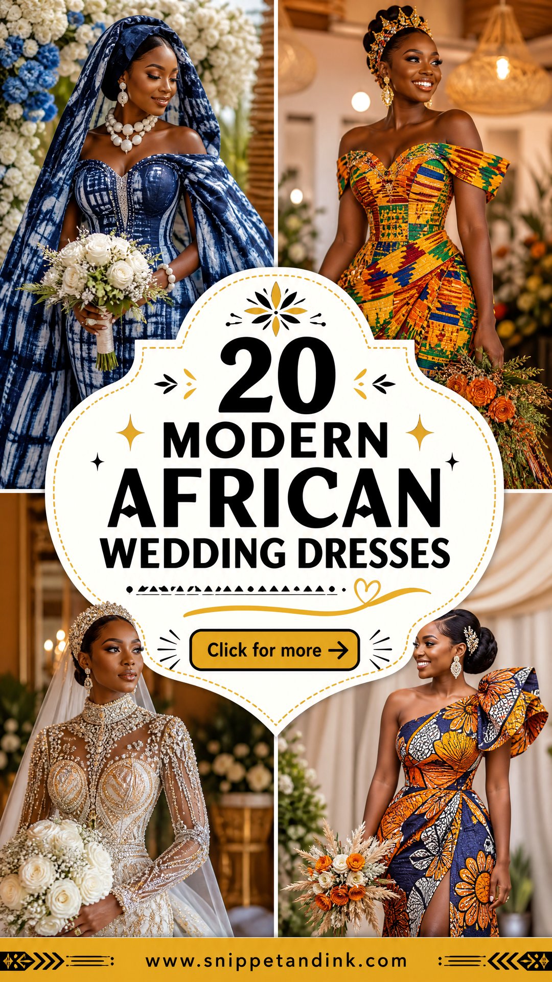 20 Modern African Wedding Dresses for Culture-Rich Bridal Style - 20 Modern African Wedding Dresses for Culture-Rich Bridal Style