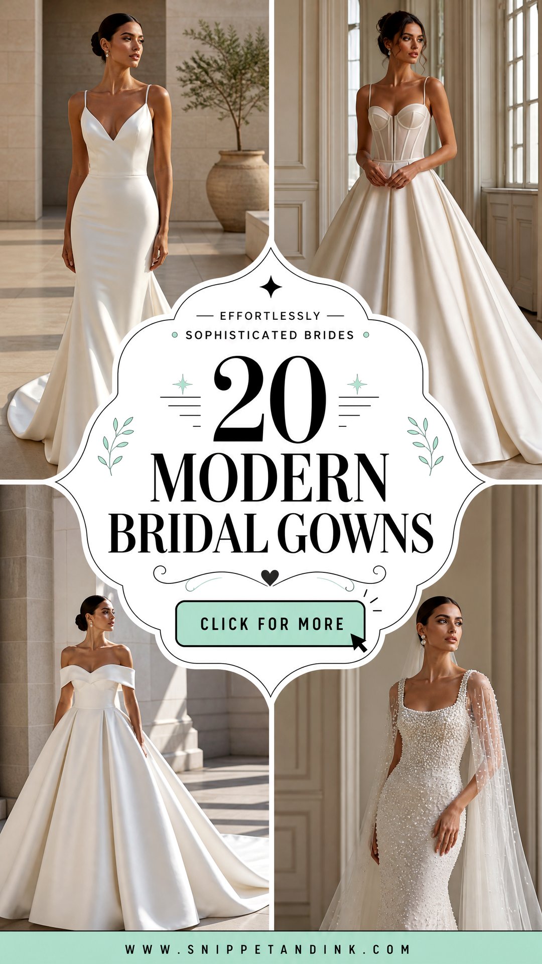 20 Modern Bridal Gowns for Effortlessly Sophisticated Brides - 20 Modern Bridal Gowns for Effortlessly Sophisticated Brides