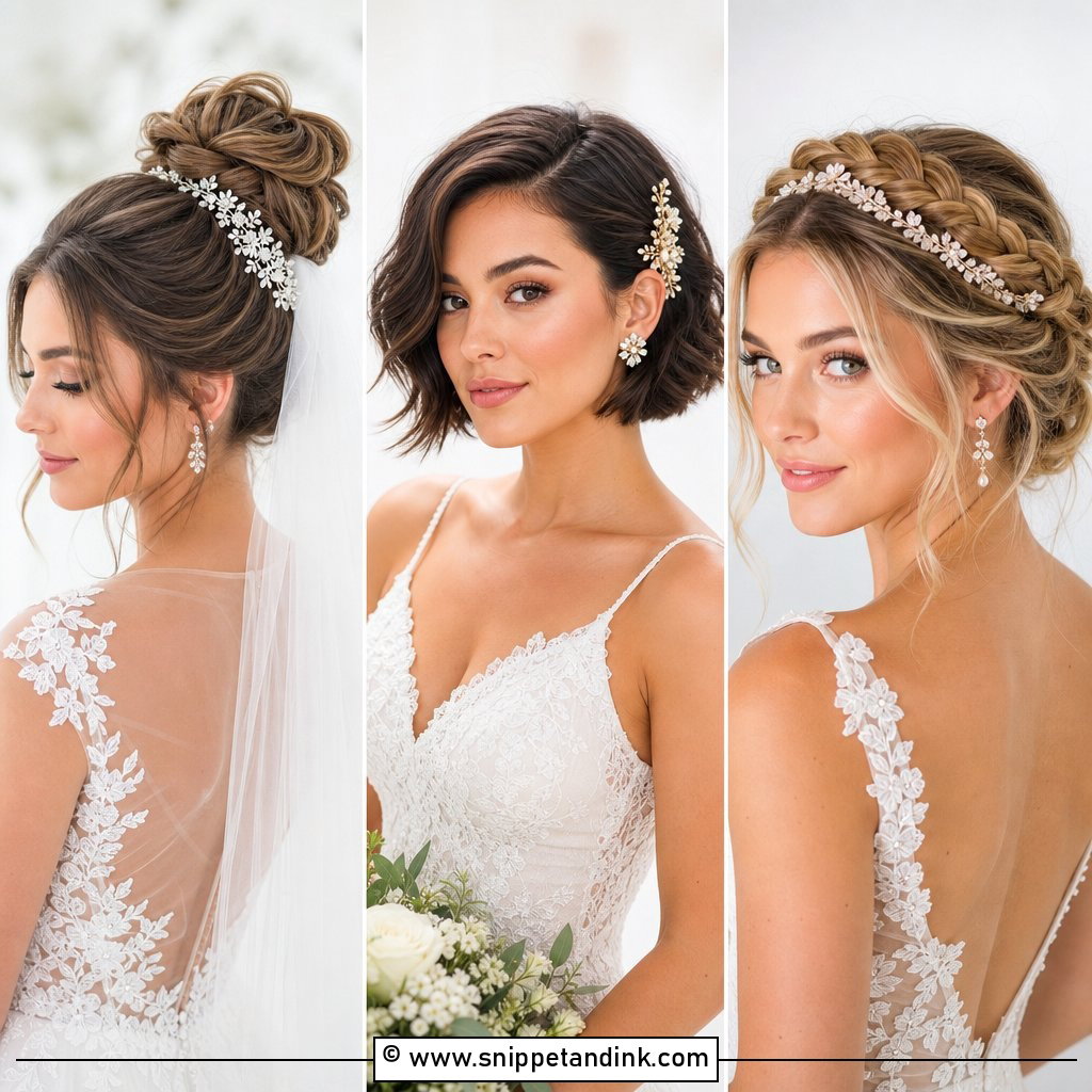 20 Modern Bridal Hairstyles for a Chic Wedding-Day Look