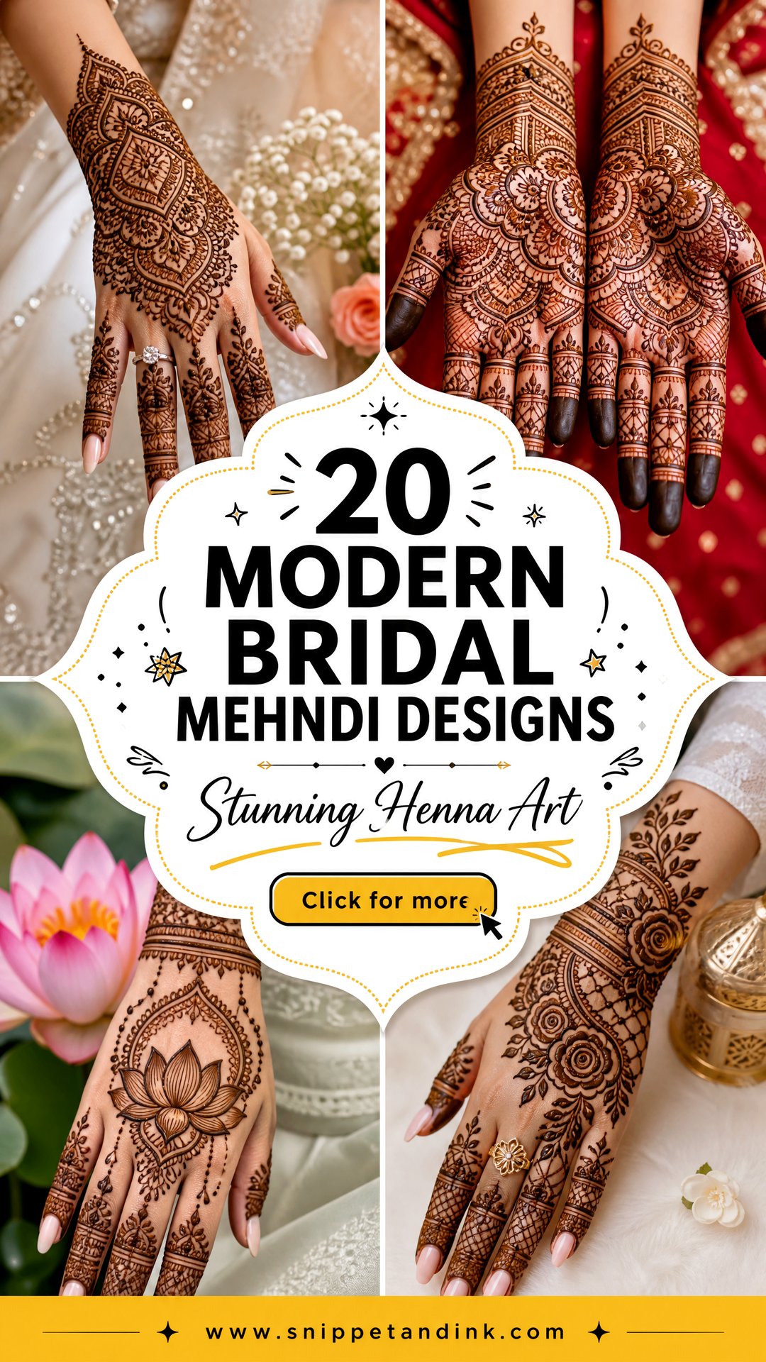 20 Modern Bridal Mehndi Designs for a Stunning Wedding - 20 Modern Bridal Mehndi Designs for a Stunning Wedding