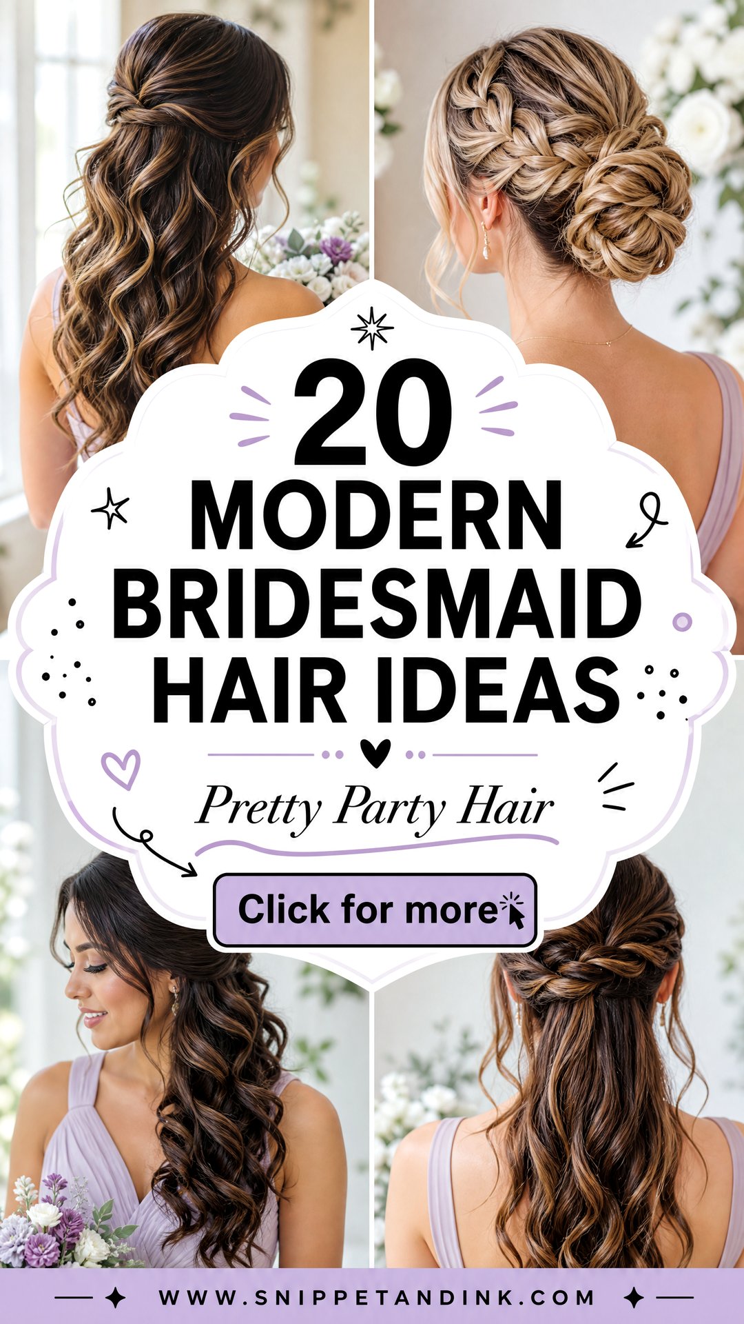 20 Modern Bridesmaid Hair Ideas for a Chic Bridal Party - 20 Modern Bridesmaid Hair Ideas for a Chic Bridal Party
