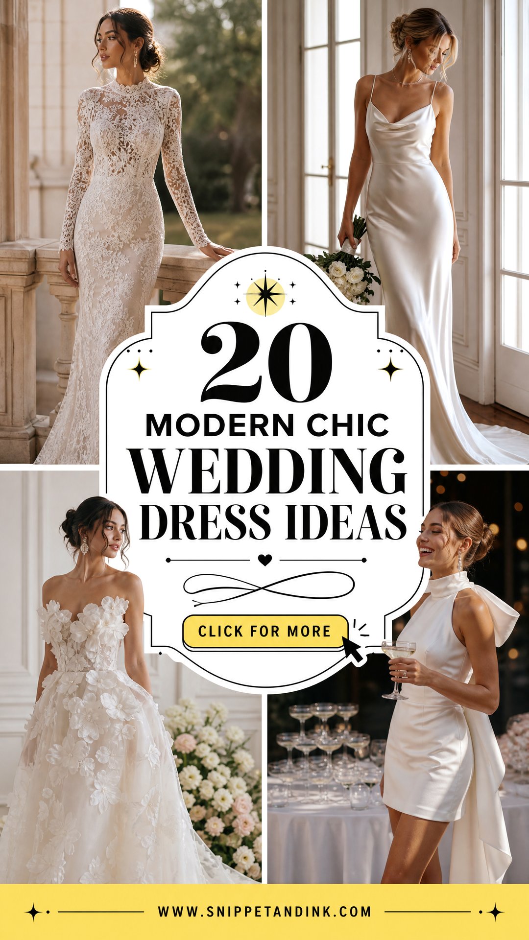 20 Modern Chic Wedding Dress Ideas for a Fresh Elegant Look - 20 Modern Chic Wedding Dress Ideas for a Fresh, Elegant Look