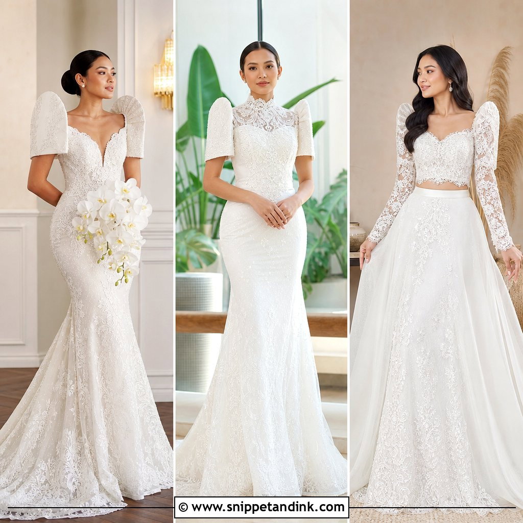 20 Modern Filipiniana Wedding Gown Ideas for Today’s Chic Bride