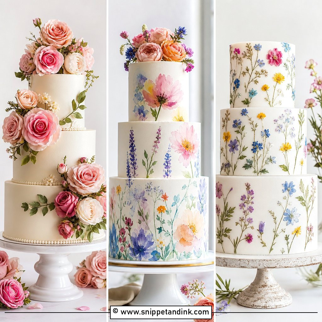 20 Modern Floral Wedding Cake Ideas for Chic 2026 Brides