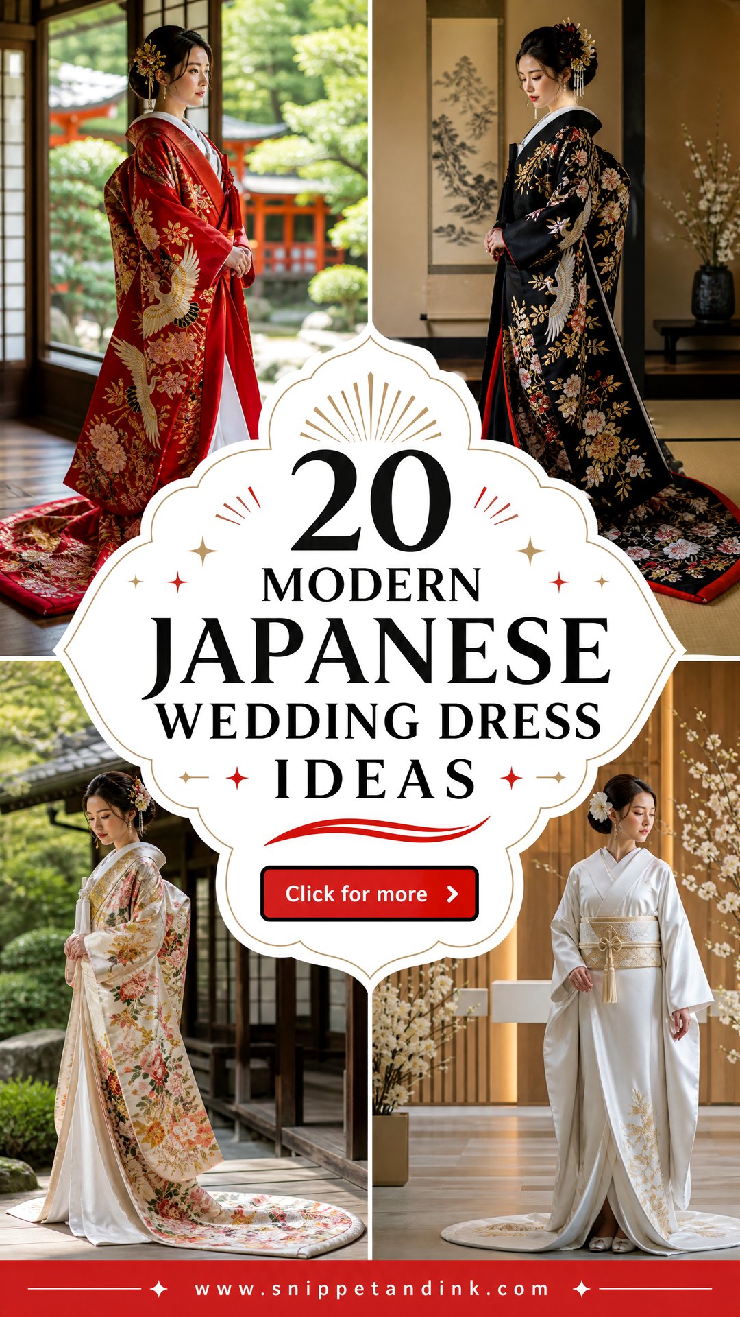 20 Modern Japanese Wedding Dress Ideas for Elegant Brides - 20 Modern Japanese Wedding Dress Ideas for Elegant Brides