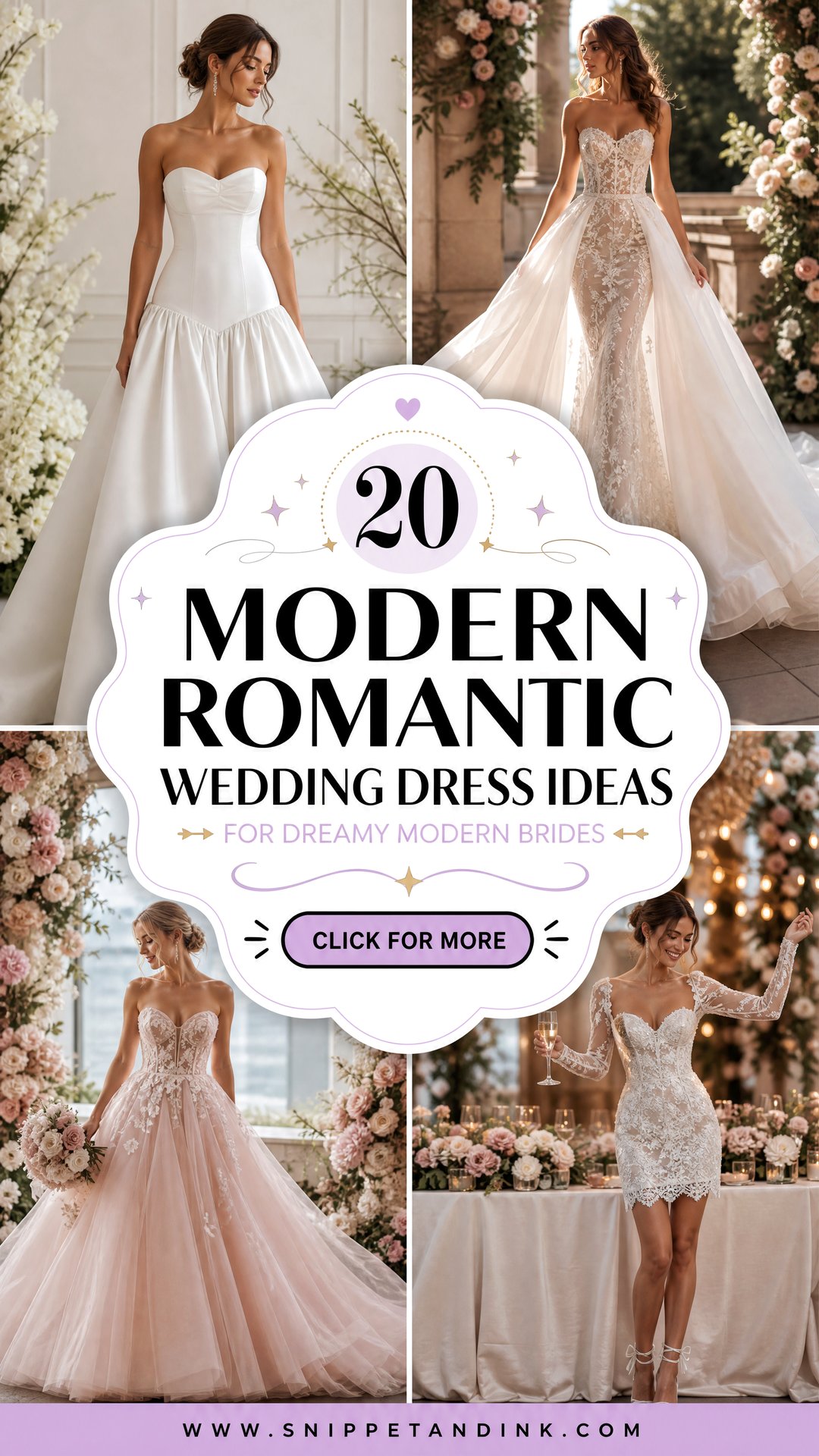 20 Modern Romantic Wedding Dress Ideas for Dreamy Modern Brides - 20 Modern Romantic Wedding Dress Ideas for Dreamy Modern Brides