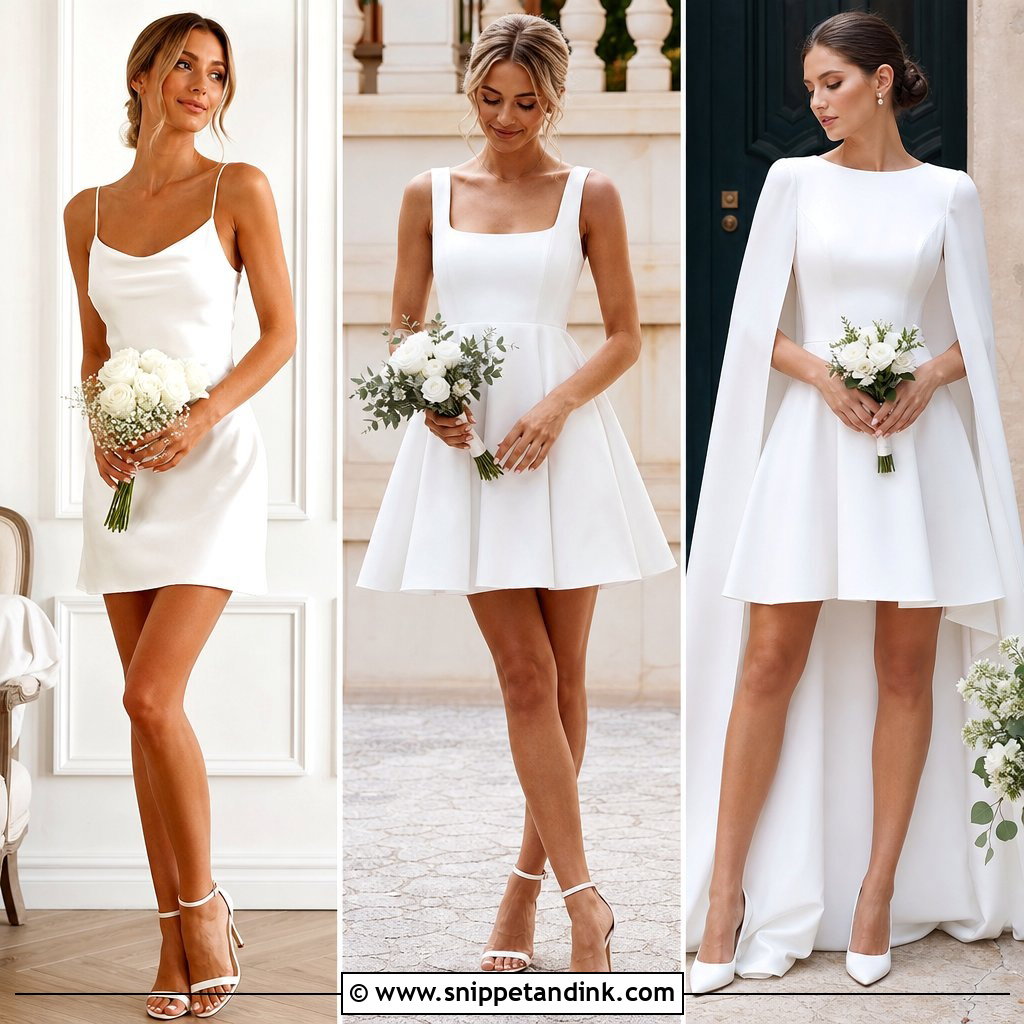 20 Modern Short Wedding Dress Ideas for Chic City Brides