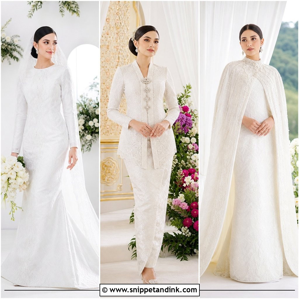 20 Modern Songket Wedding Dress Ideas for Heritage-Inspired Style