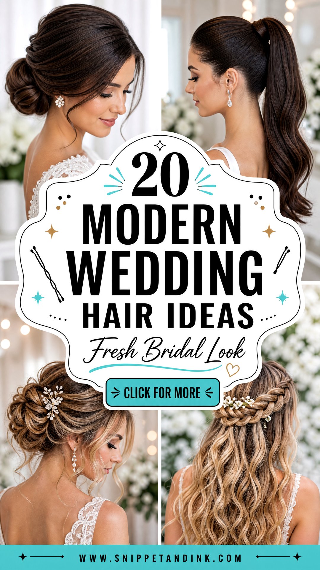 20 Modern Wedding Hair Ideas for a Fresh Bridal Look - 20 Modern Wedding Hair Ideas for a Fresh Bridal Look