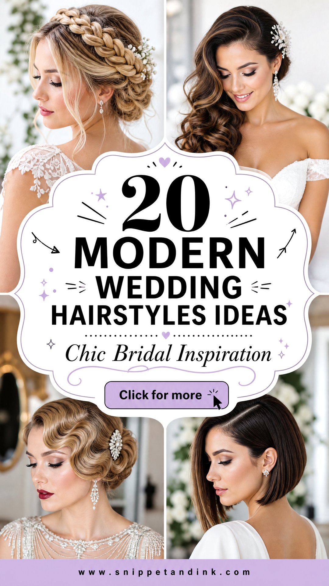 20 Modern Wedding Hairstyles for Chic Bridal Inspiration - 20 Modern Wedding Hairstyles for Chic Bridal Inspiration