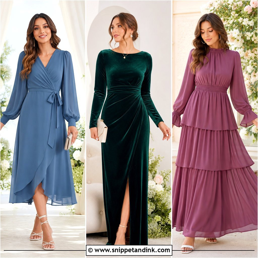 20 Modest Dresses for Wedding: Elegant Picks for Every Season