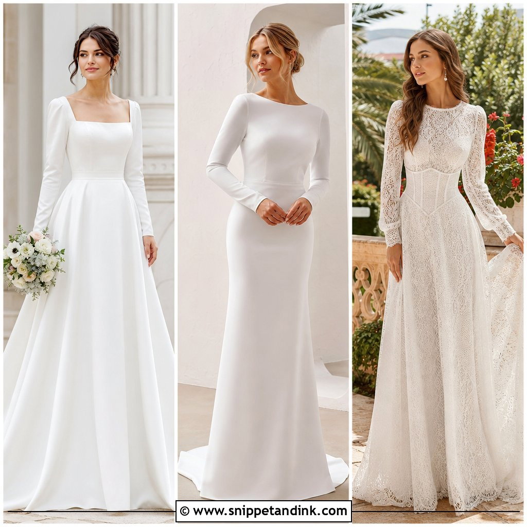 20 Modest Long Sleeve Wedding Dress Ideas: Chic Picks for Modern Brides
