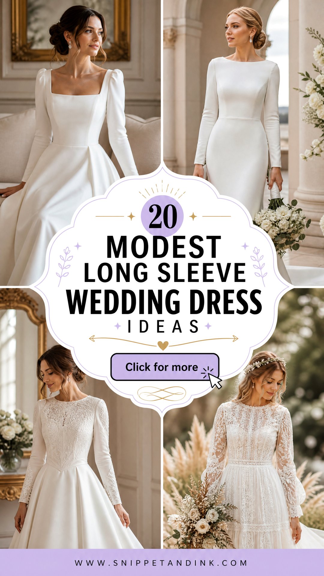 20 Modest Long Sleeve Wedding Dress Ideas Chic Picks for Modern Brides - 20 Modest Long Sleeve Wedding Dress Ideas: Chic Picks for Modern Brides
