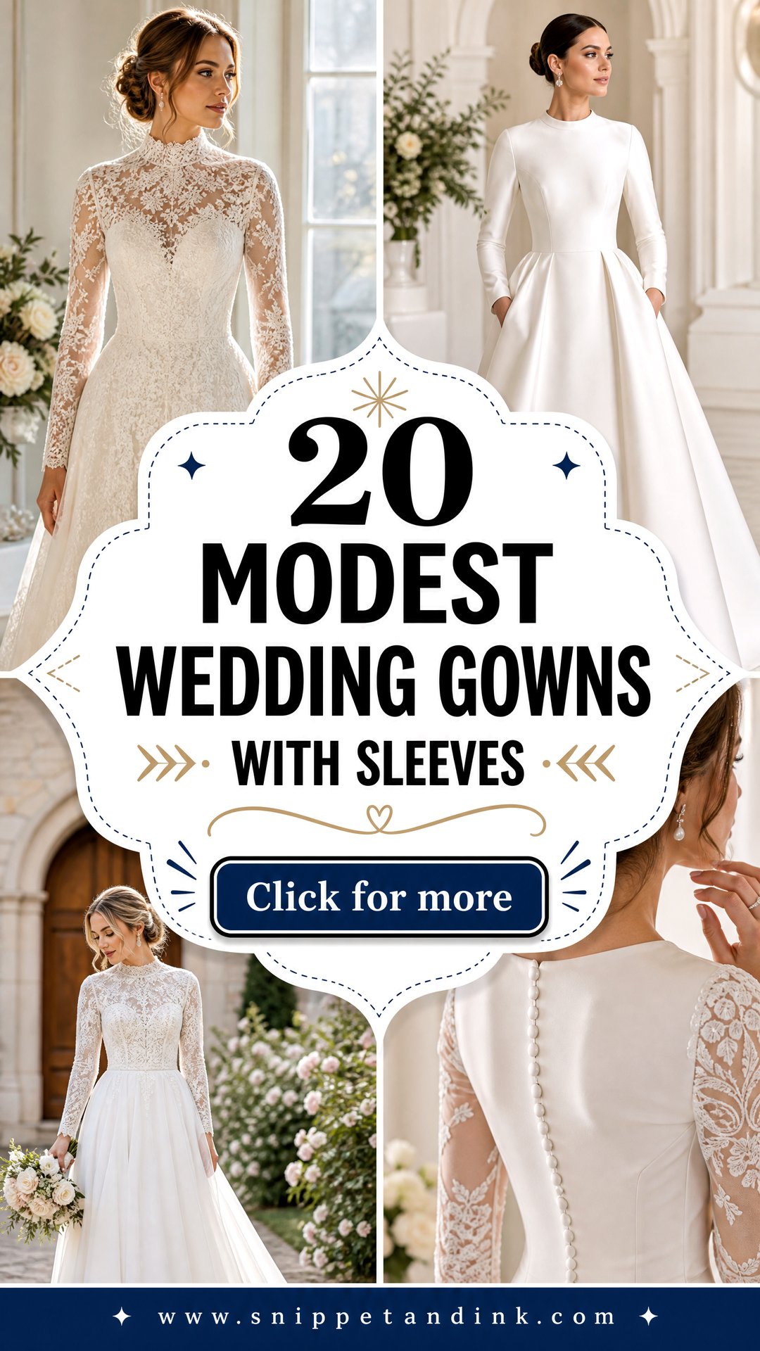 20 Modest Wedding Gowns with Sleeves Chic Bridal Picks for 2026 - 20 Modest Wedding Gowns with Sleeves: Chic Bridal Picks for 2026