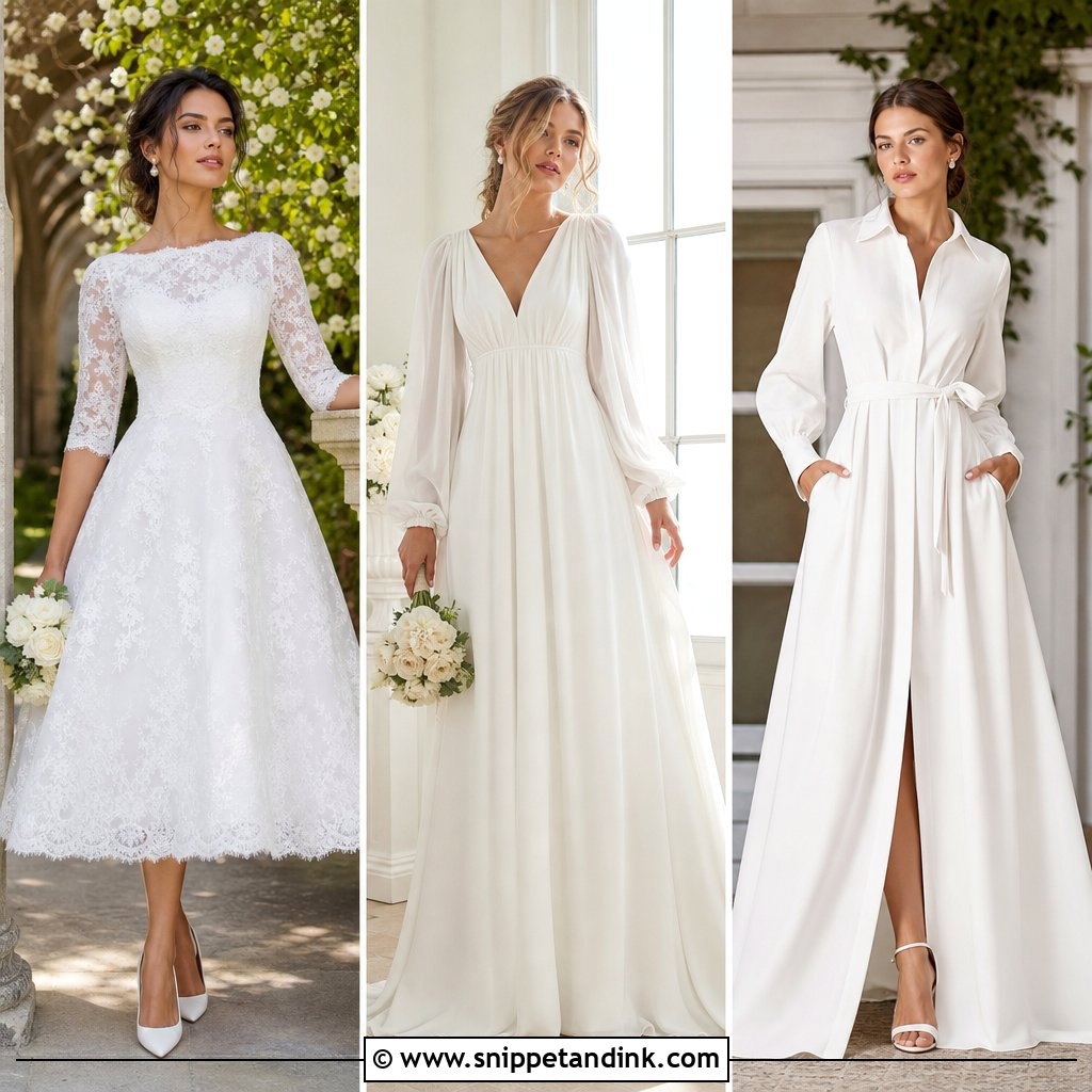 20 Modest White Wedding Dress Ideas: Chic Bridal Looks to Love