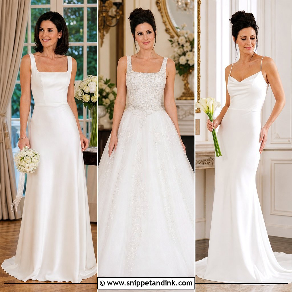 20 Monica Geller Wedding Dress Ideas for Nostalgic Brides