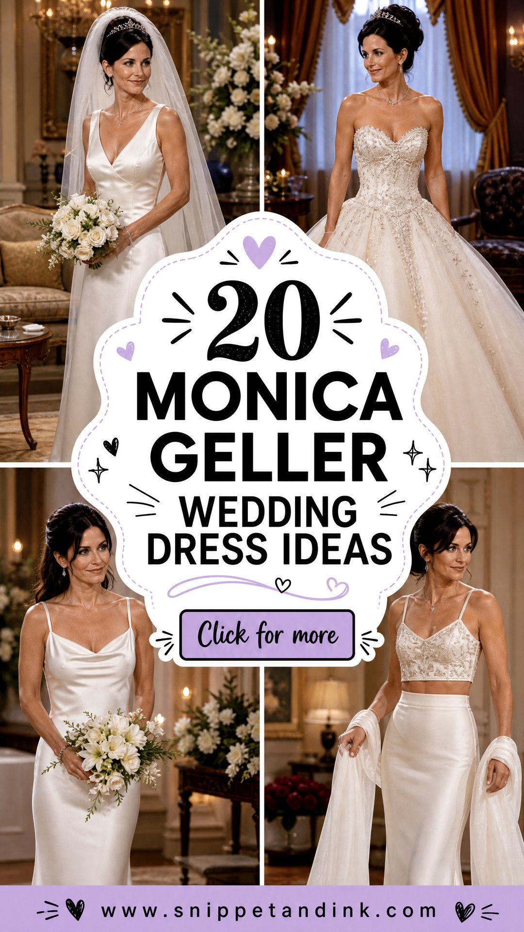 20 Monica Geller Wedding Dress Ideas for Nostalgic Brides - 20 Monica Geller Wedding Dress Ideas for Nostalgic Brides