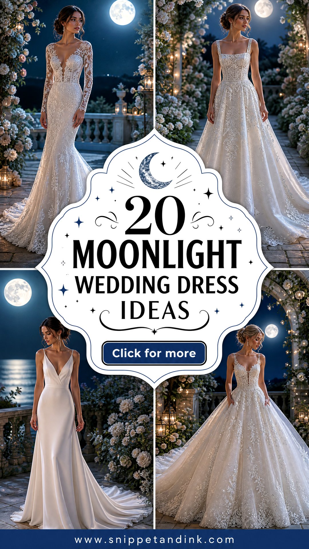 20 Moonlight Wedding Dress Ideas Ethereal Bridal Looks to Love - 20 Moonlight Wedding Dress Ideas: Ethereal Bridal Looks to Love